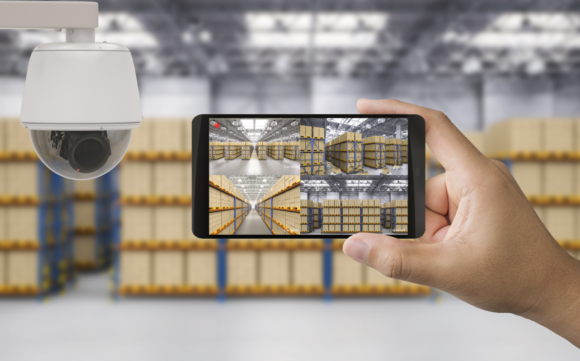 Просмотр камер и контроль зон хранения через мобильное устройство